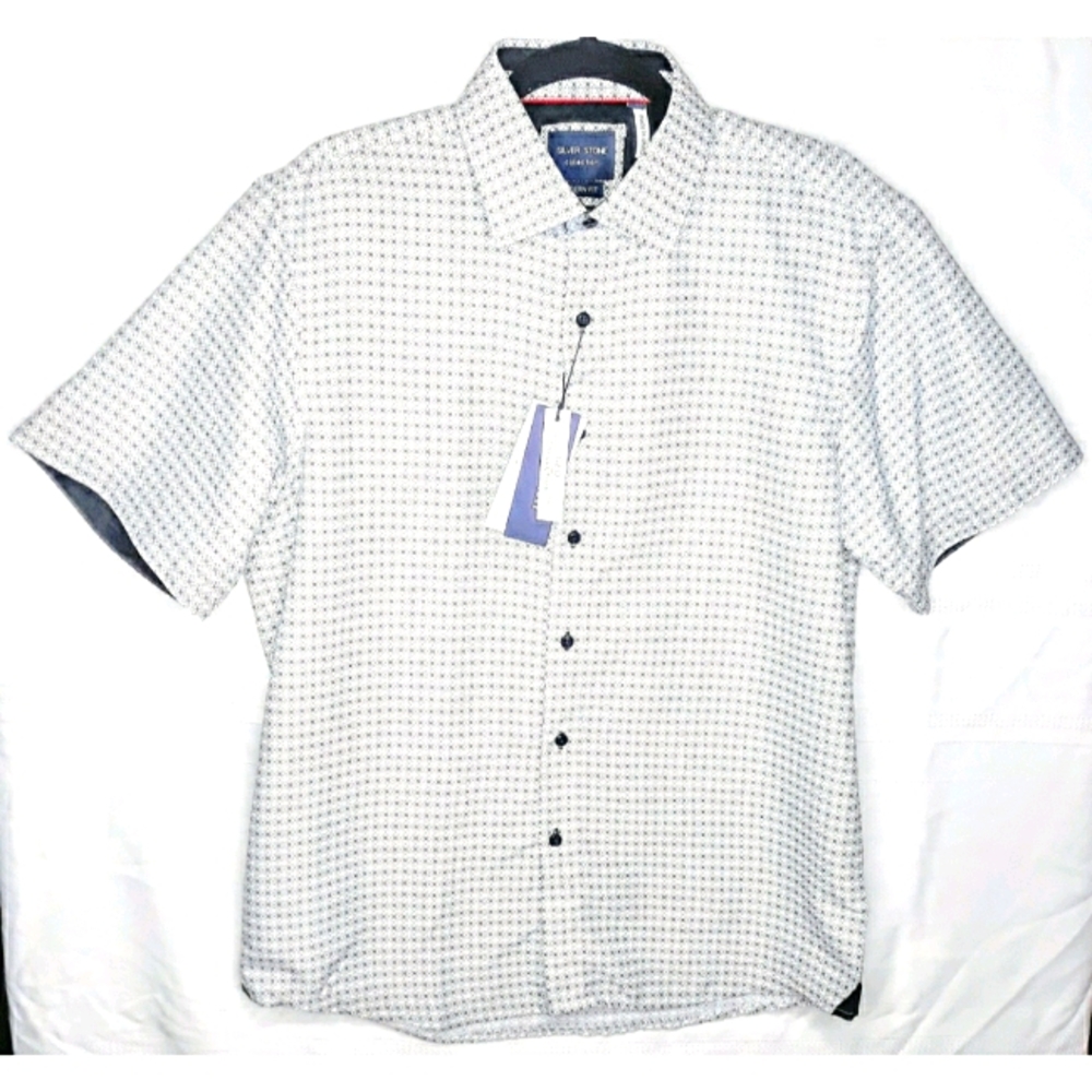 Silver Stone Collection casual button front shirt XL